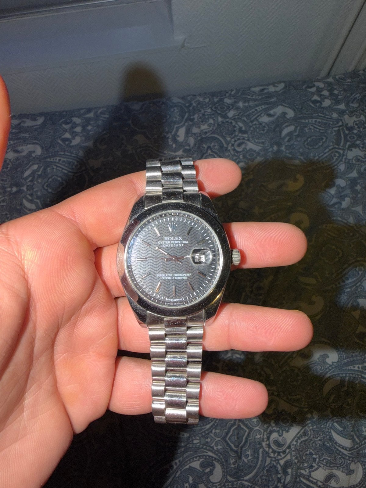 Montre Rolex, Enlèvement, Comme neuf