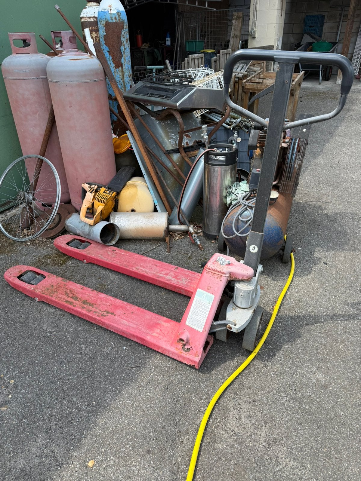 Transpallet 2500kg, Enlèvement