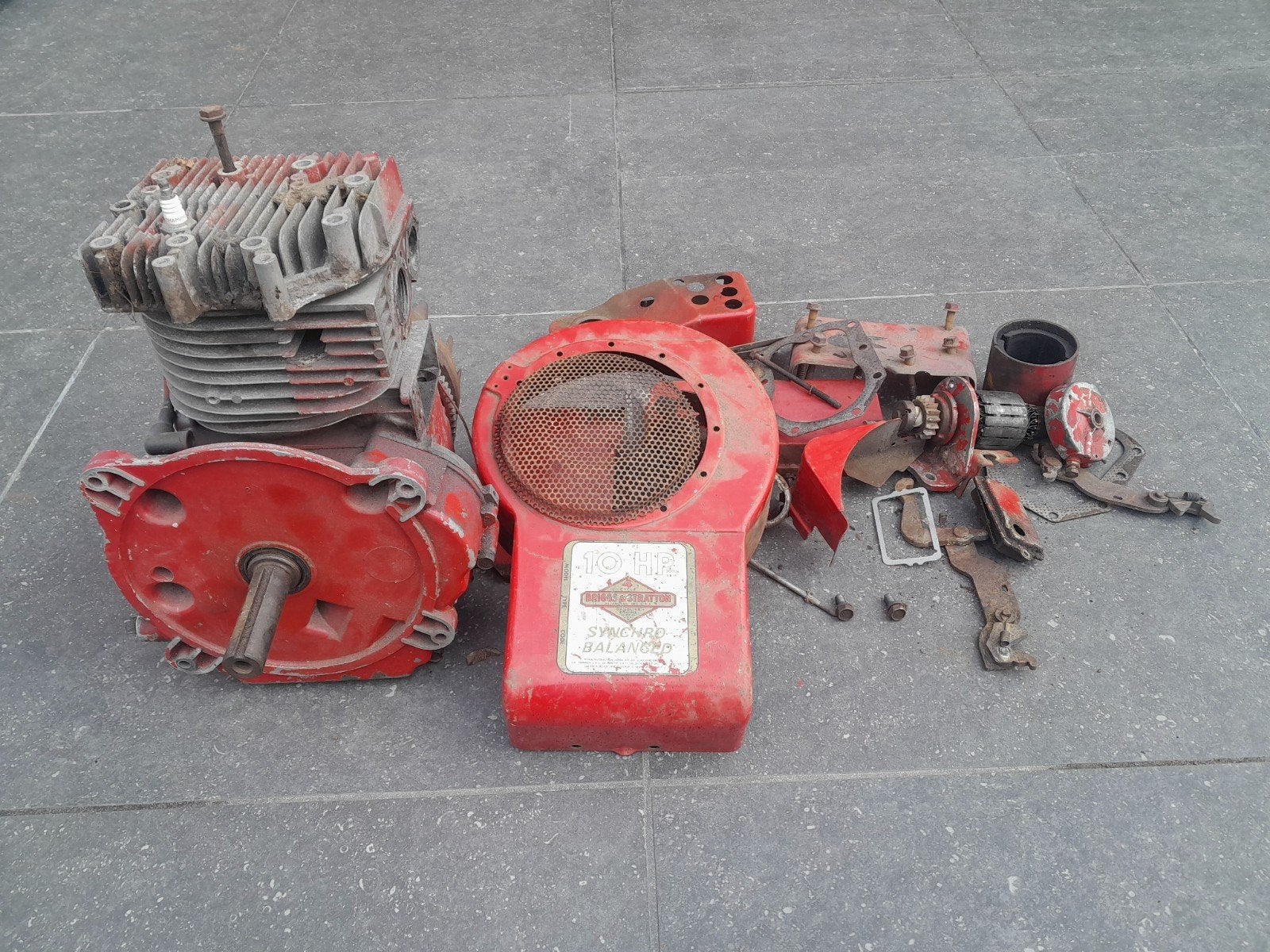 briggs stratton 10hp zitmaaier motor, Jardin & Terrasse, Tondeuses autoportées, Enlèvement, Brigss&stratton