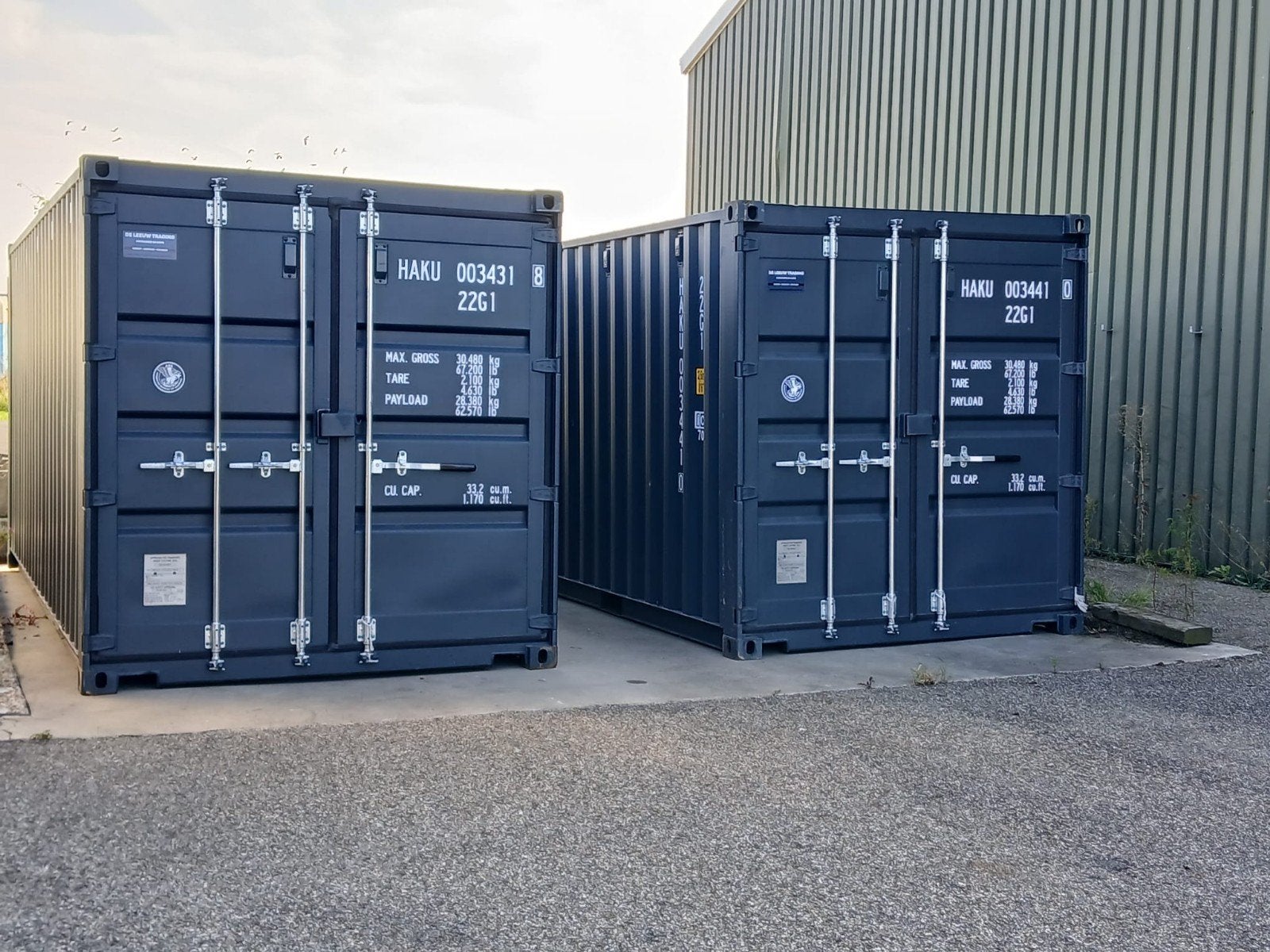 Nieuwe 20ft containers antraciet ral7016, Doe-het-zelf en Bouw, Containers, Ophalen of Verzenden