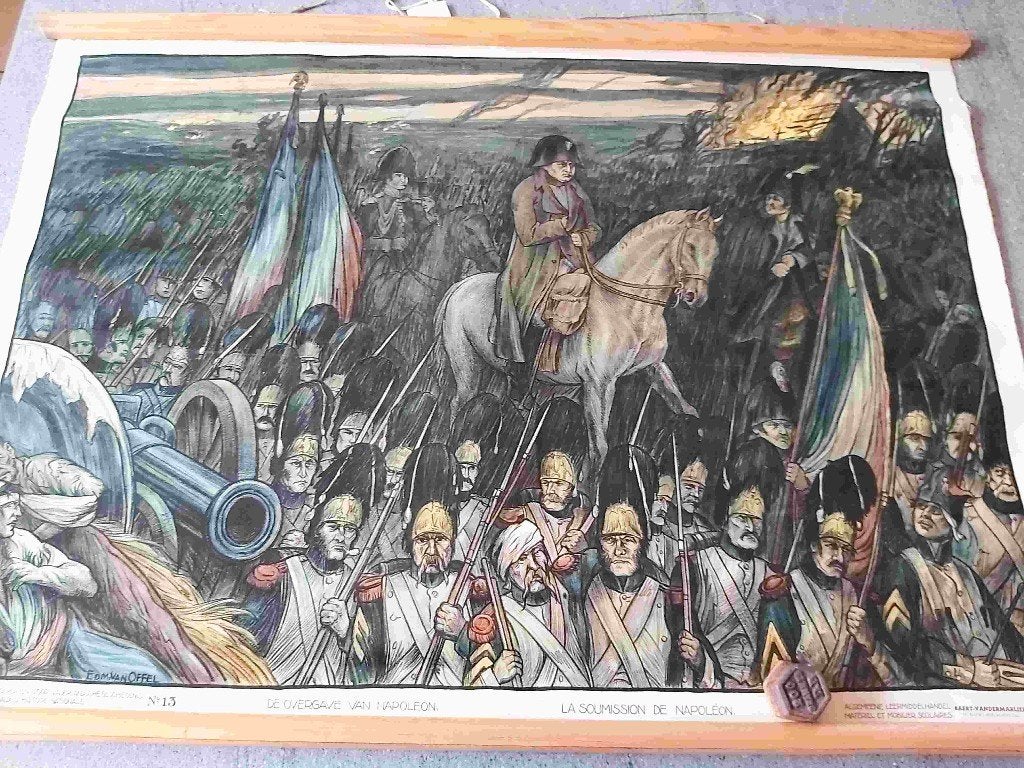 Waterloo 1815 Napoleon Bonaparte France Frankrijk Elba Slag, Antiquités & Art, Enlèvement ou Envoi