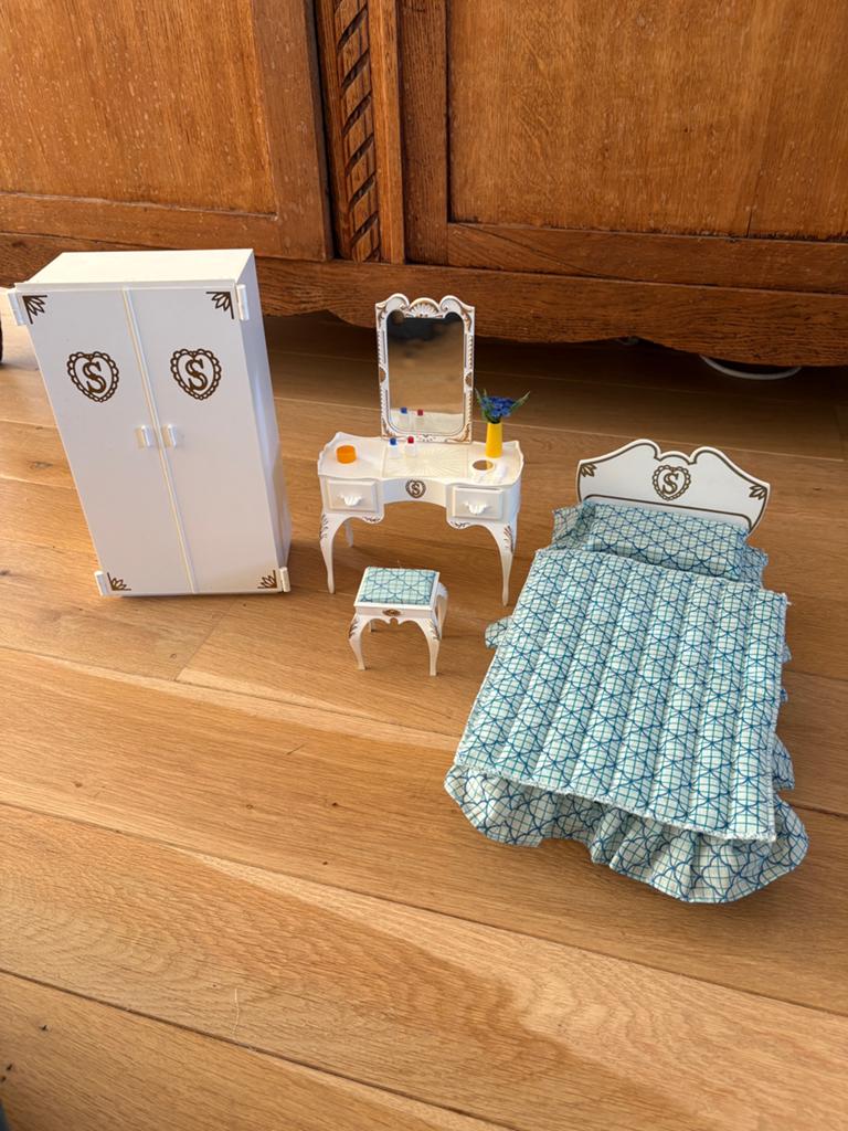 Sindy slaapkamer, Verzamelen, Poppenhuizen en Toebehoren, Ophalen of Verzenden, Gebruikt, Decoratie