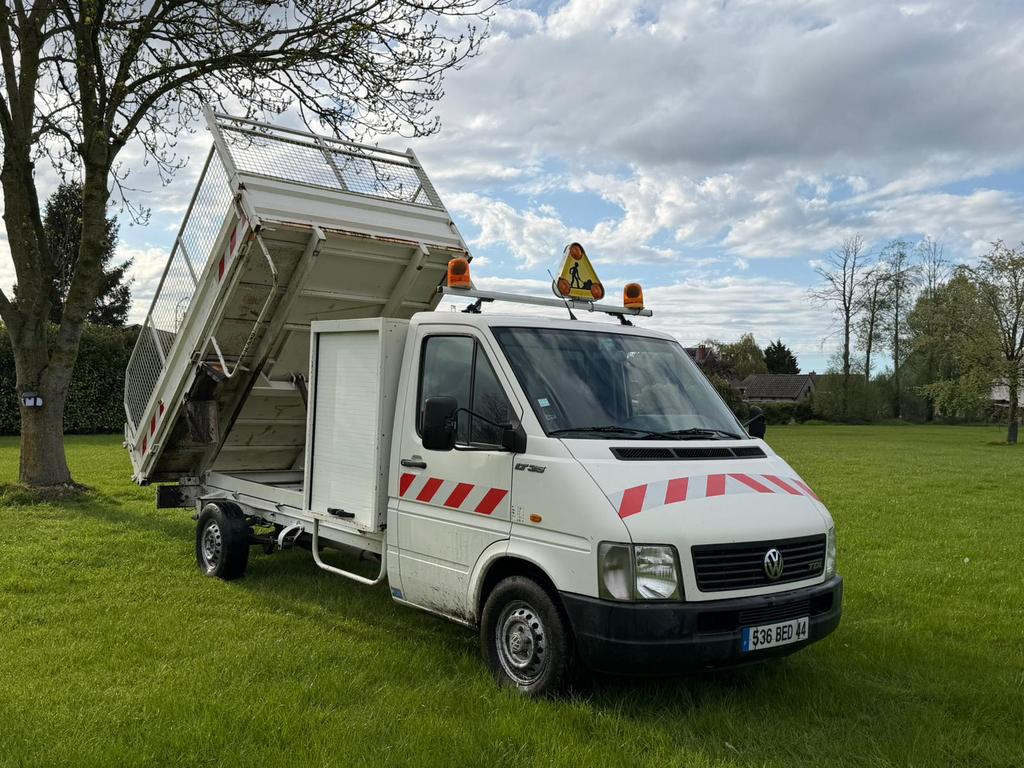 VW LT35 2.5TDI Kipper, Auto's, Volkswagen, Wit, Bedrijf, Grijs