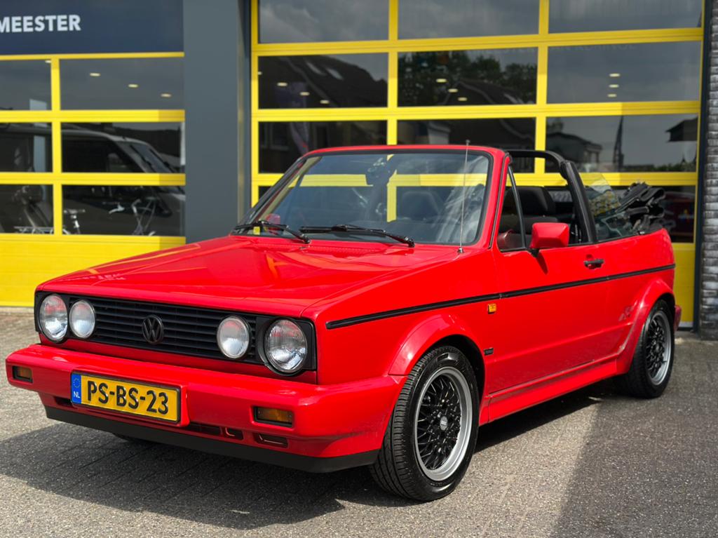 Unieke Volkswagen Golf 1 Cabrio 1.8I Sportline! Recaro / BBS, Auto's, Volkswagen, Cabriolet, Handgeschakeld, Golf, Particulier