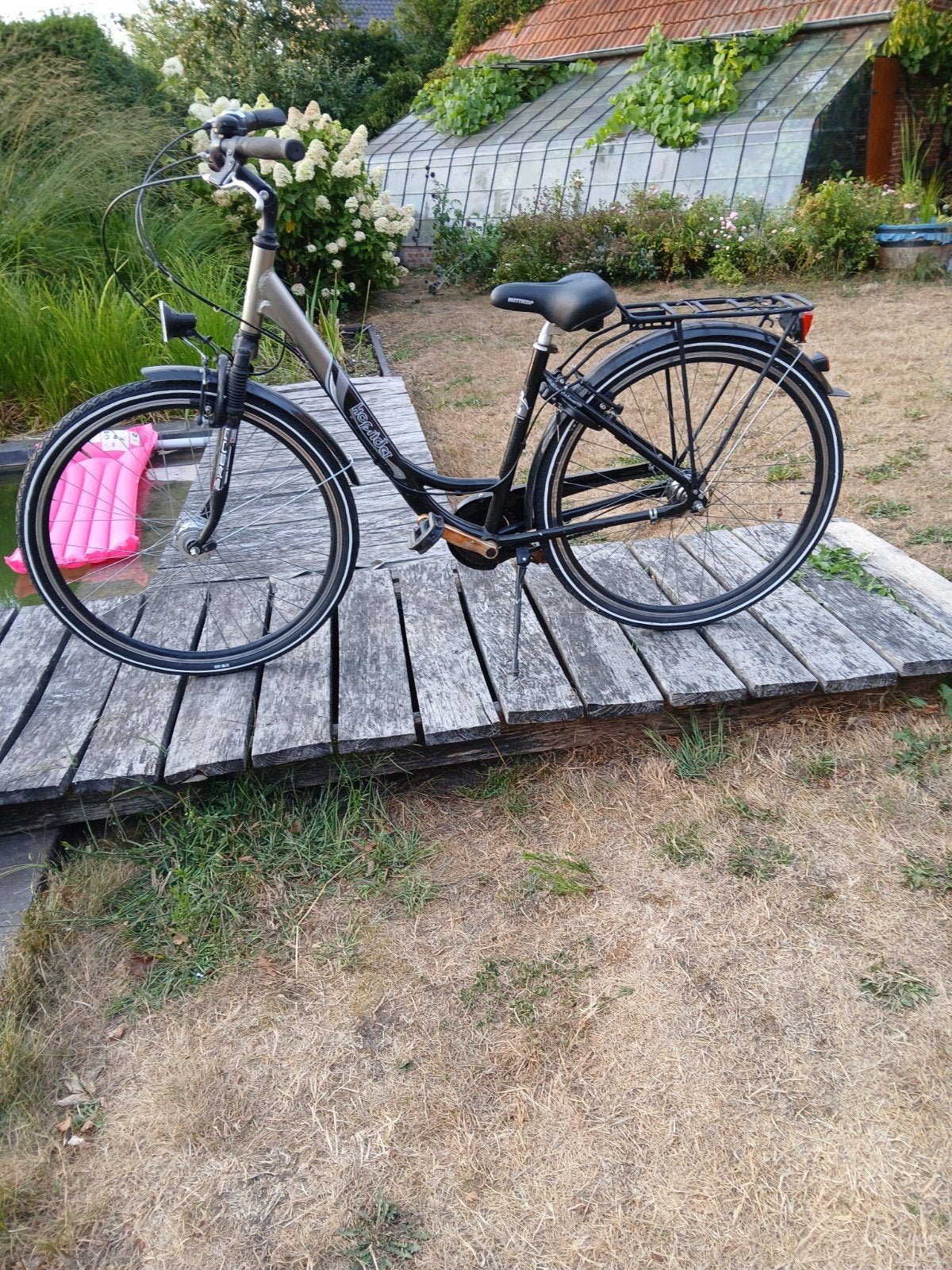 damesfiets Hoprider, Frein sur jante, Moins de 47 cm, Moins de 10 vitesses, Comme neuf