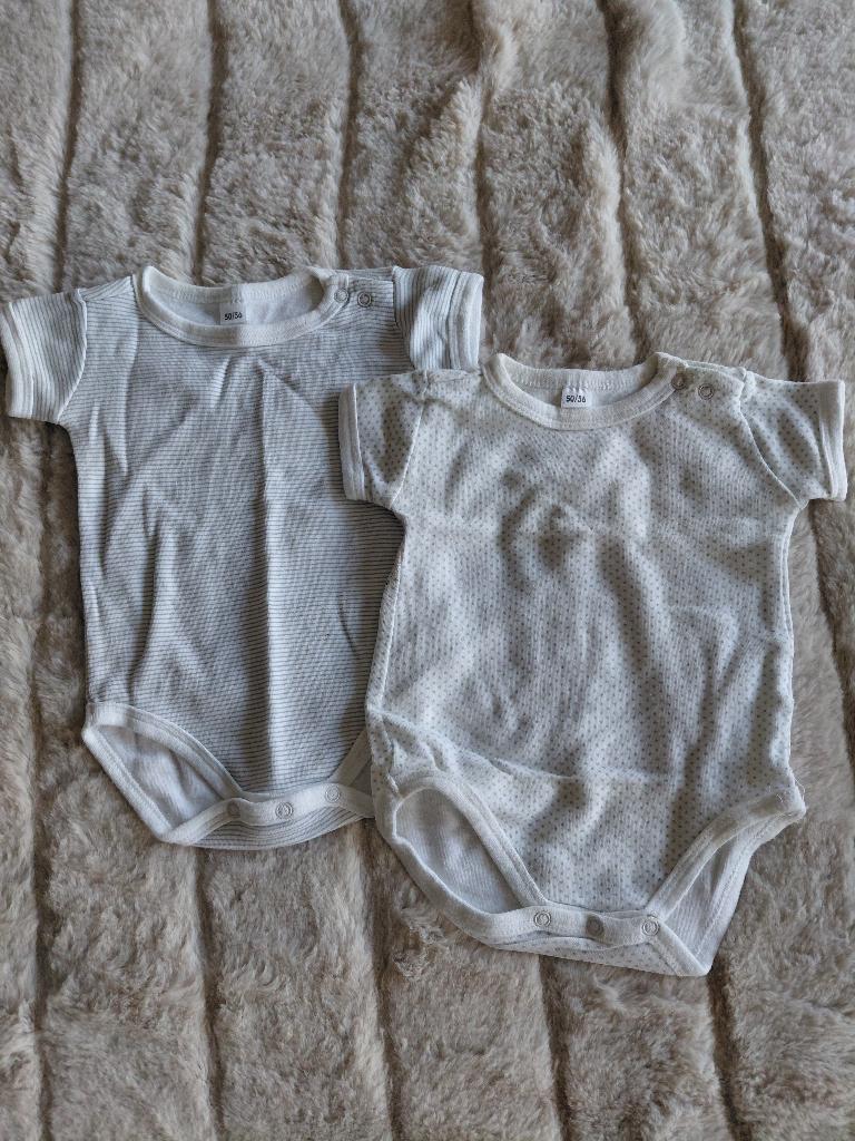 setje van 2rompertjes M50-56, Garçon ou Fille, Enlèvement ou Envoi, Vêtements de nuit ou Sous-vêtements, Utilisé