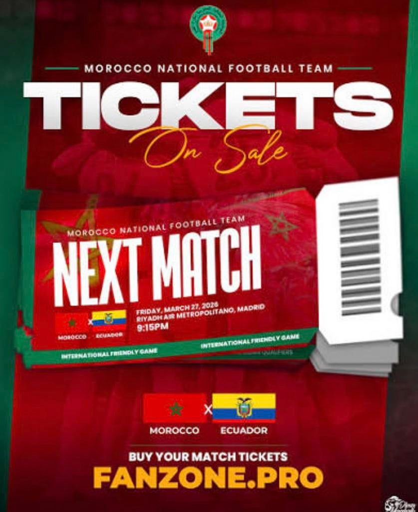 2 tickets marokko vs equador naast elkaar, Tickets en Kaartjes