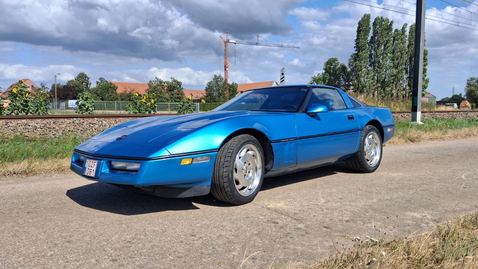 Chevrolet Corvette C4 1989 oldtimer, Auto's, Automaat, Achterwielaandrijving, Chevrolet, Blauw
