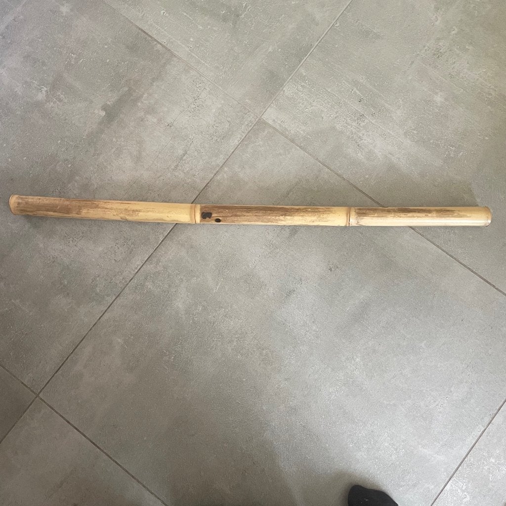 Lange bas-shakuhachi (Japanse bamboefluit), Muziek en Instrumenten, Ophalen, Zo goed als nieuw, Houtblazer, Met koffer of draagtas