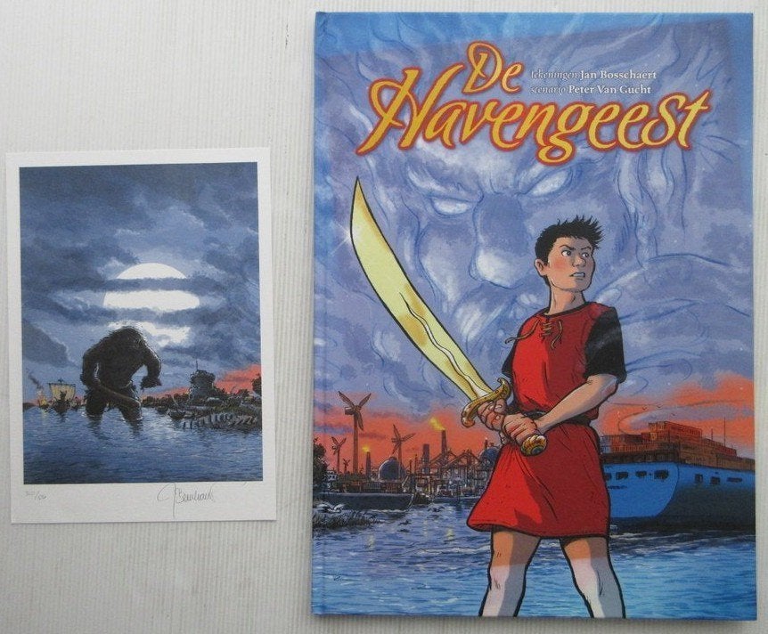 De Havengeest - Jan Bosschaert - Luxe groot formaat, Enlèvement ou Envoi, Une BD, Comme neuf, Jan Bosschaert