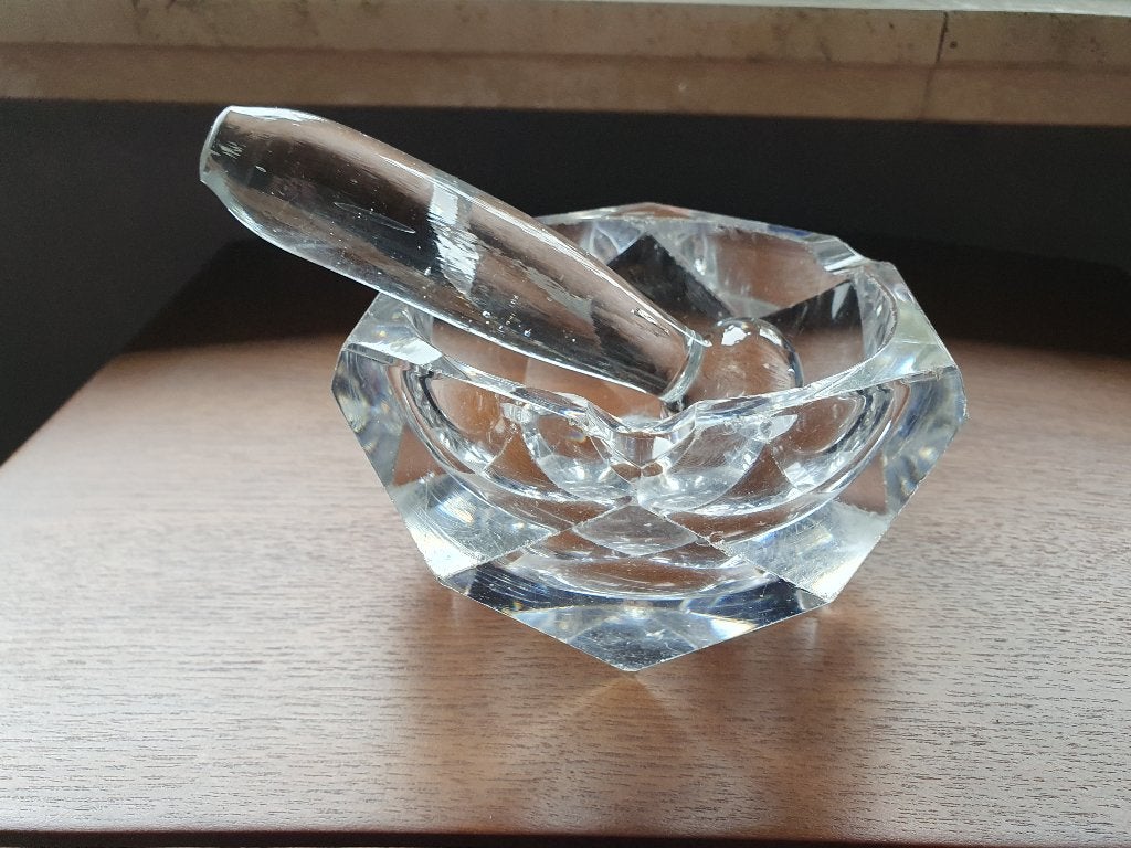 Baccarat Kristallen Pijpasbak met Stamper, Ophalen