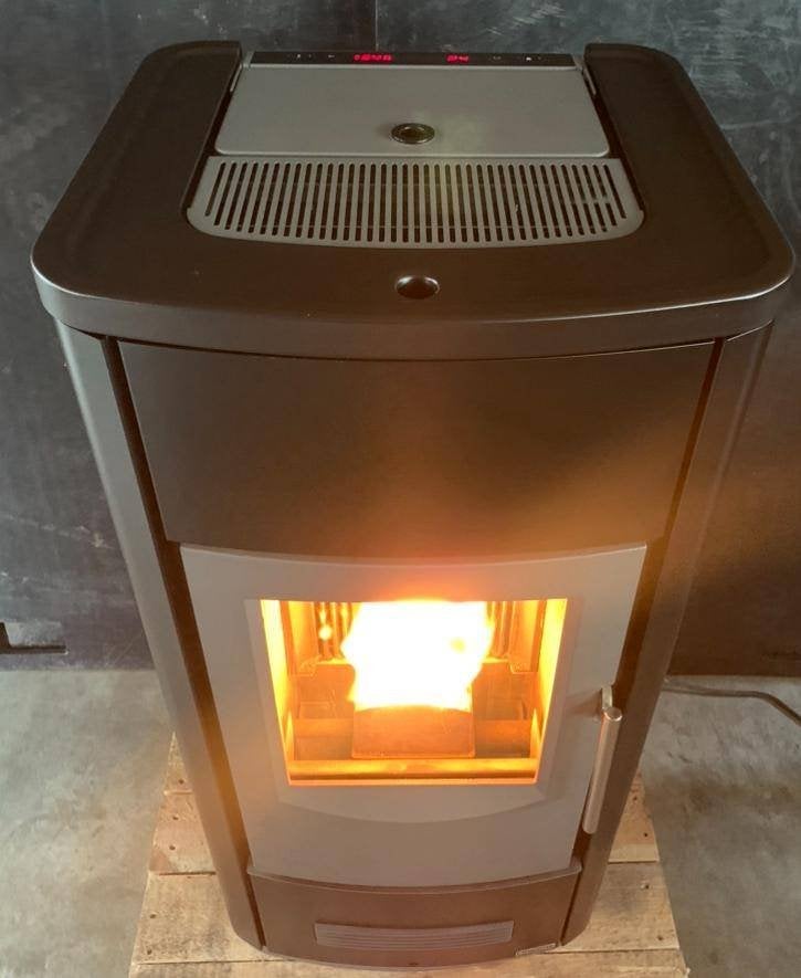 Pelletkachel Piazetta 9.6 kw prachtige staat, Huis en Inrichting, Kachels, Ophalen, Gebruikt, Vrijstaand, Pelletkachel