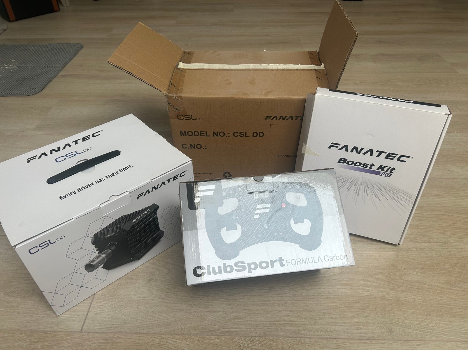 Fanatec csl dd 8nm met carbon f1 wheel, Enlèvement, Comme neuf, Volant ou Pédales