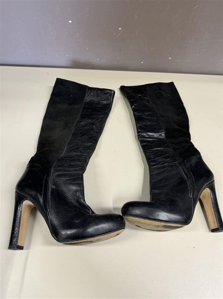 Suede stilteto Laarzen - Schuh maat 38 leer, Kleding | Dames, Ophalen of Verzenden, Zo goed als nieuw
