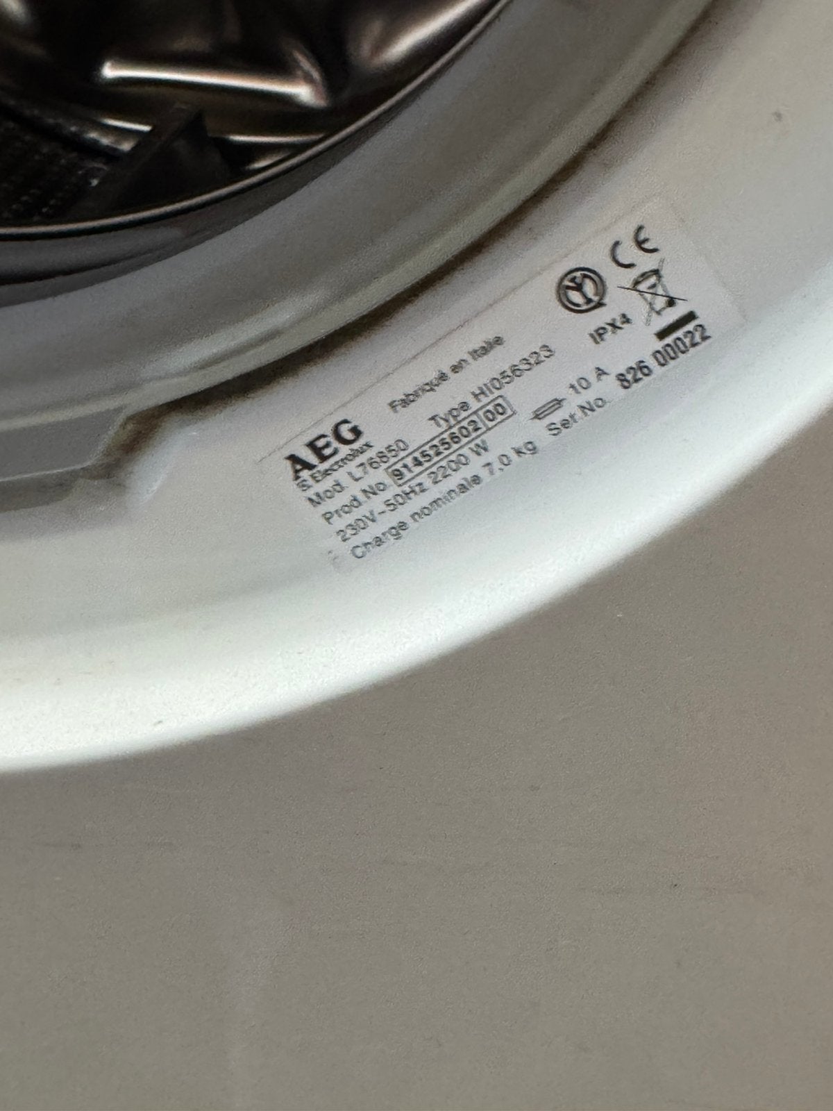 AEG wasmachine, Elektronische apparatuur, Ophalen, Gebruikt, Energieklasse A of zuiniger, Voorlader