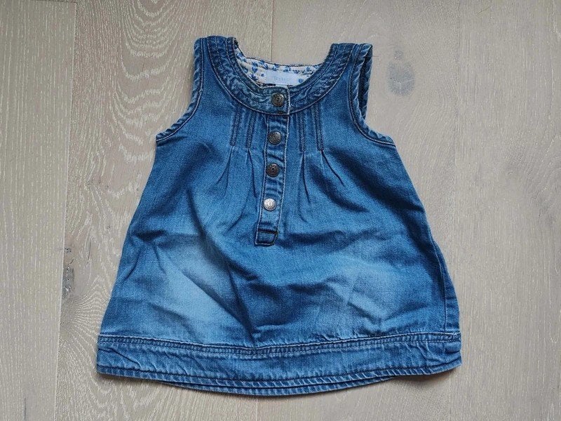 Tex jeanskleedje, Kinderen en Baby's, Babykleding | Maat 74, Tex, Meisje, Jurkje of Rokje, Ophalen of Verzenden