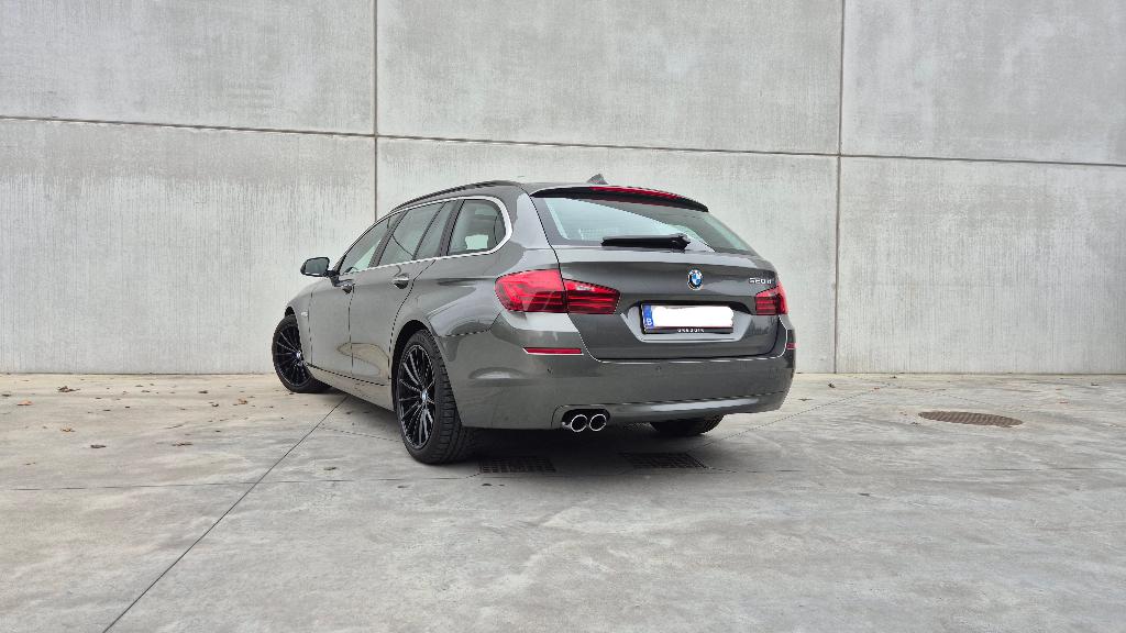 BMW 520d F11 B47, Argent ou Gris, Euro 6, 2000 kg, Noir