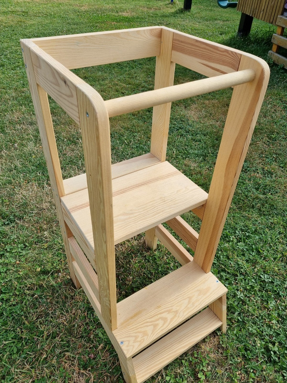 Leertoren peuter/kleuter hout, Kinderen en Baby's, Kinderstoelen, Zo goed als nieuw, Ophalen