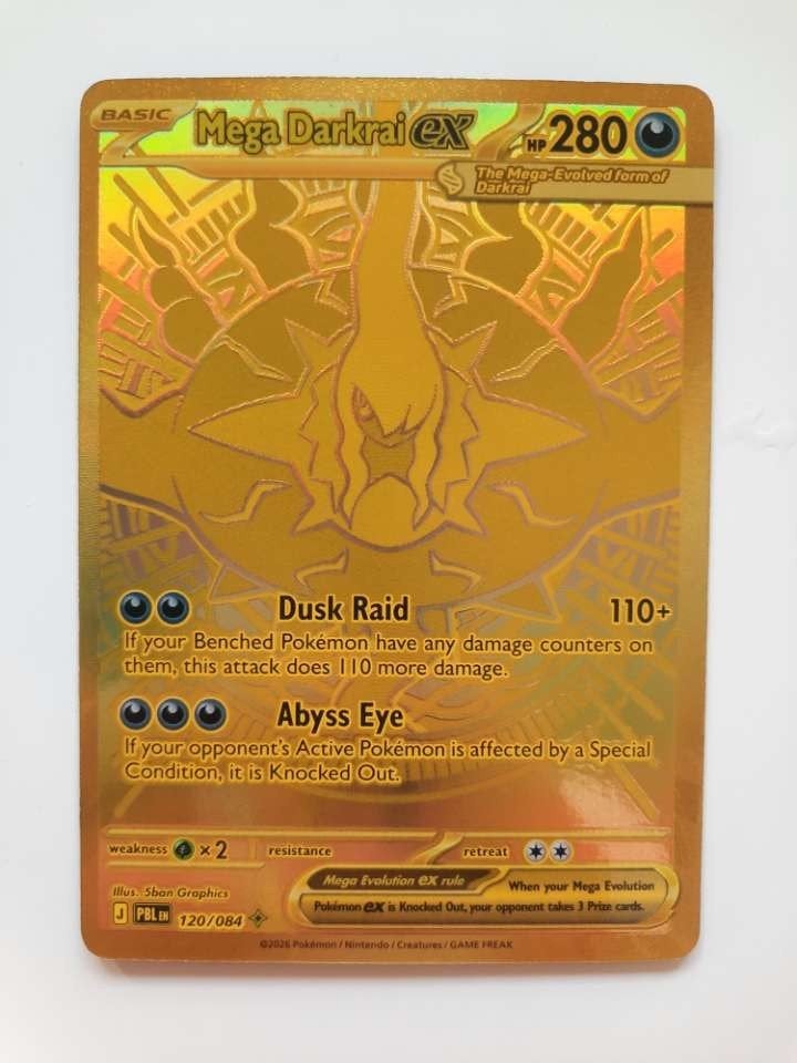 Mega Darkrai ex 120/084 - Pitch Black, Ophalen of Verzenden, Nieuw, Losse kaart