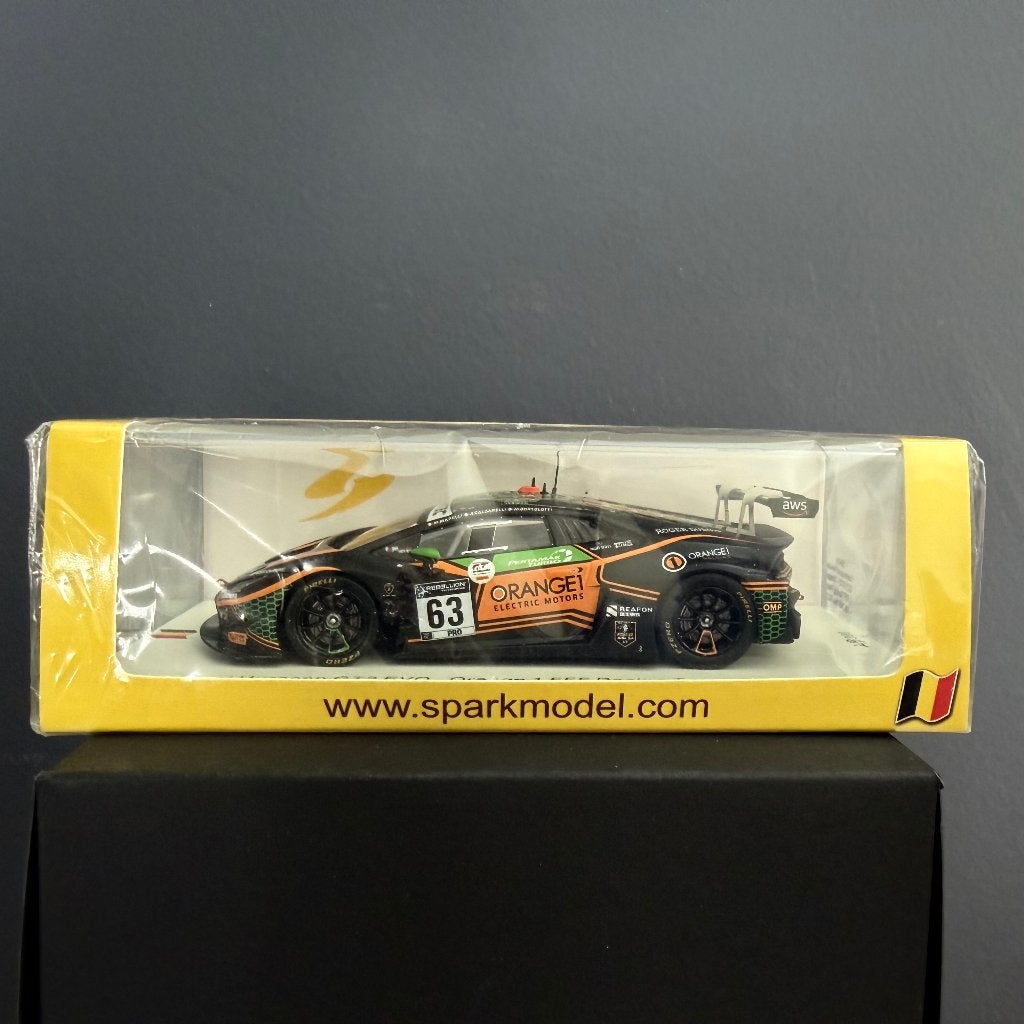 SPARK SB436 - 1:43 - LAMBORGHINI HURACAN GT3 EVO #63 (300ex), Ophalen, Nieuw, Auto, Overige merken