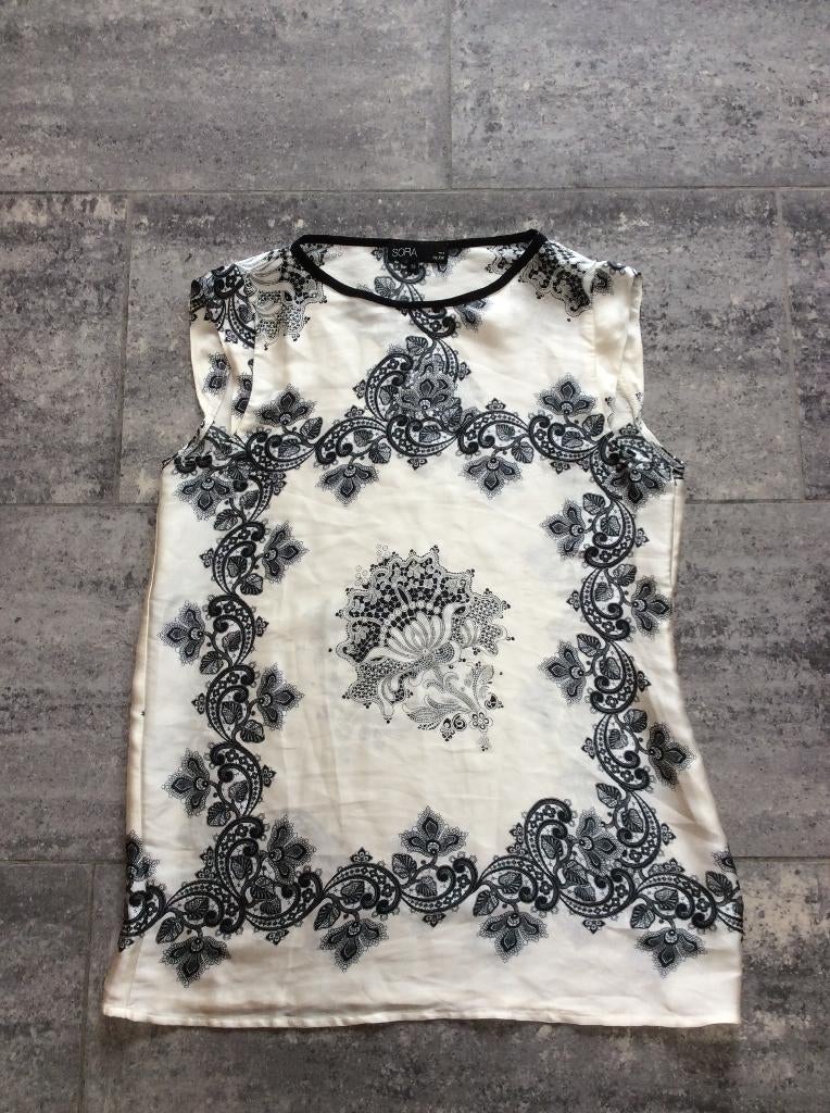 Blouse z/m Sora 38/40, Maat 38/40 (M), Overige kleuren, Ophalen of Verzenden, Zo goed als nieuw