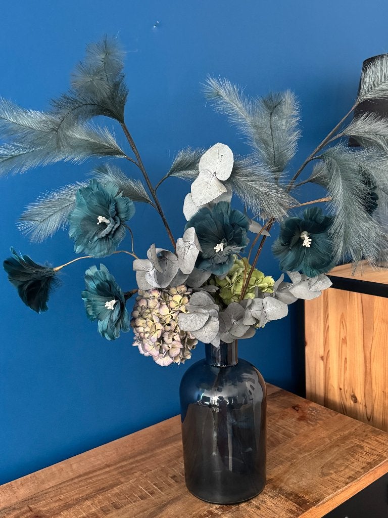 Vase et fleurs artifielles, Enlèvement, Comme neuf