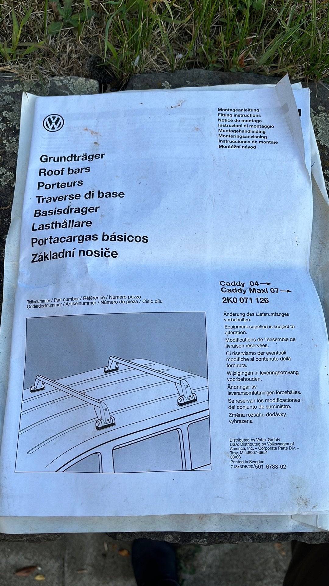 Bagagedragers Caddy (maxi), Auto diversen, Bagagerekken, Ophalen, Gebruikt