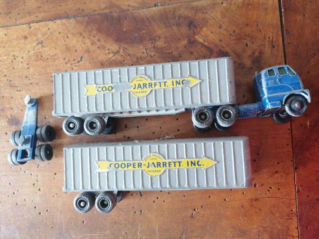 Speelgoed met aanhangwagen Lesney, Verzenden, Gebruikt, Bus of Vrachtwagen, Lesney