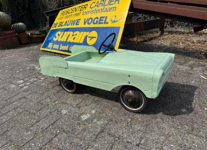 Vintage Trapauto / Loopauto - Mintgroen AMF