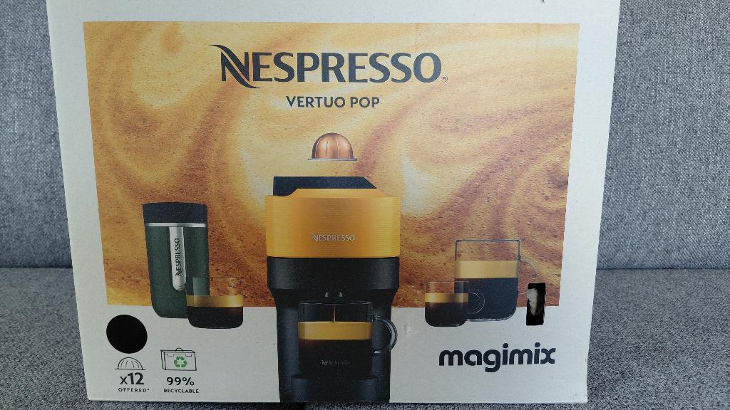Machine Expresso Magimix Vertuo Pop, Elektronische apparatuur, Koffiezetapparaten, Ophalen, Espresso apparaat, Nieuw, Koffiepads en cups