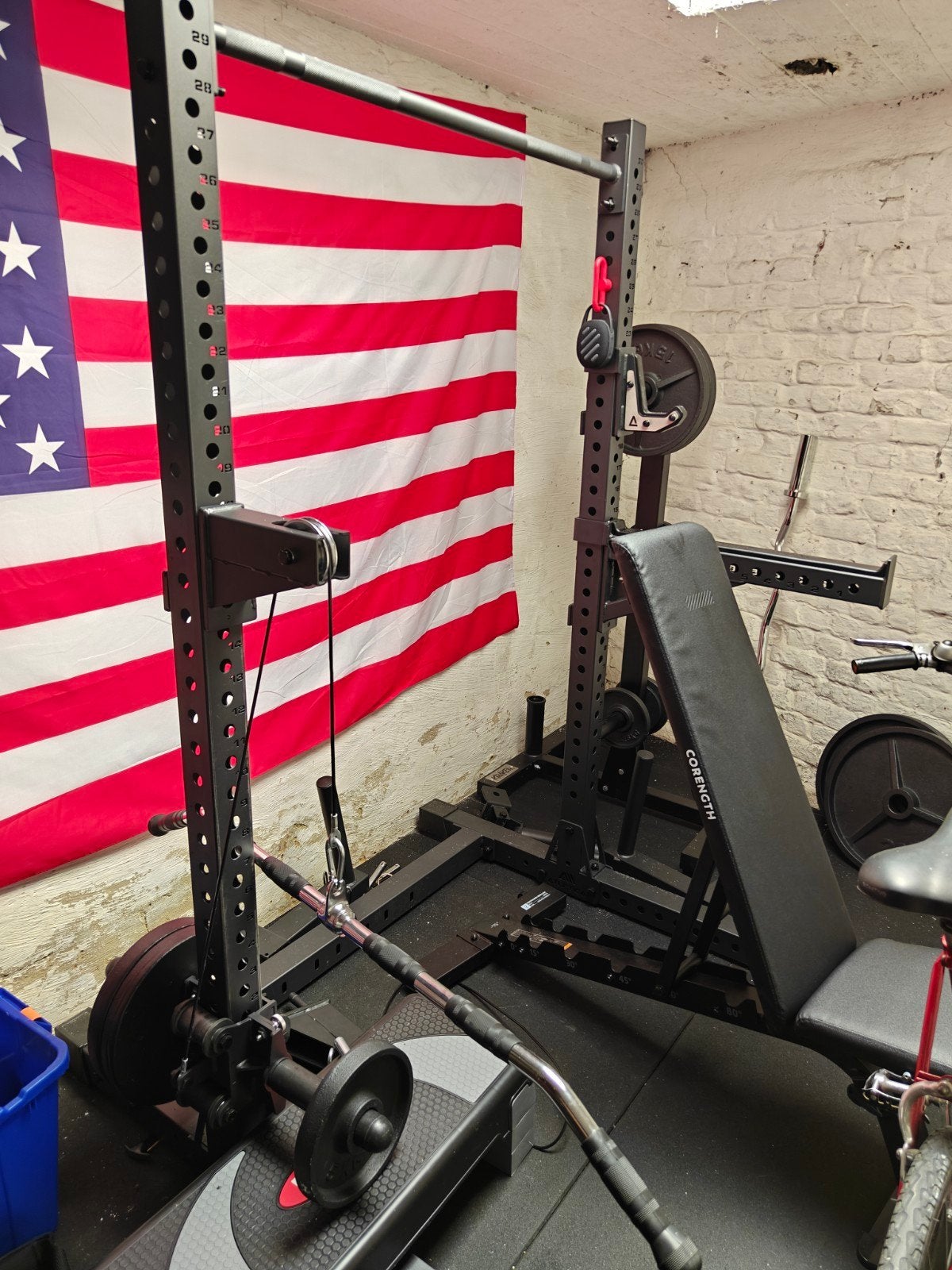 Squatrack Atletica+ Olympische Halterschijven, Sport en Fitness, Fitnessmaterialen, Ophalen, Zo goed als nieuw, Overige typen
