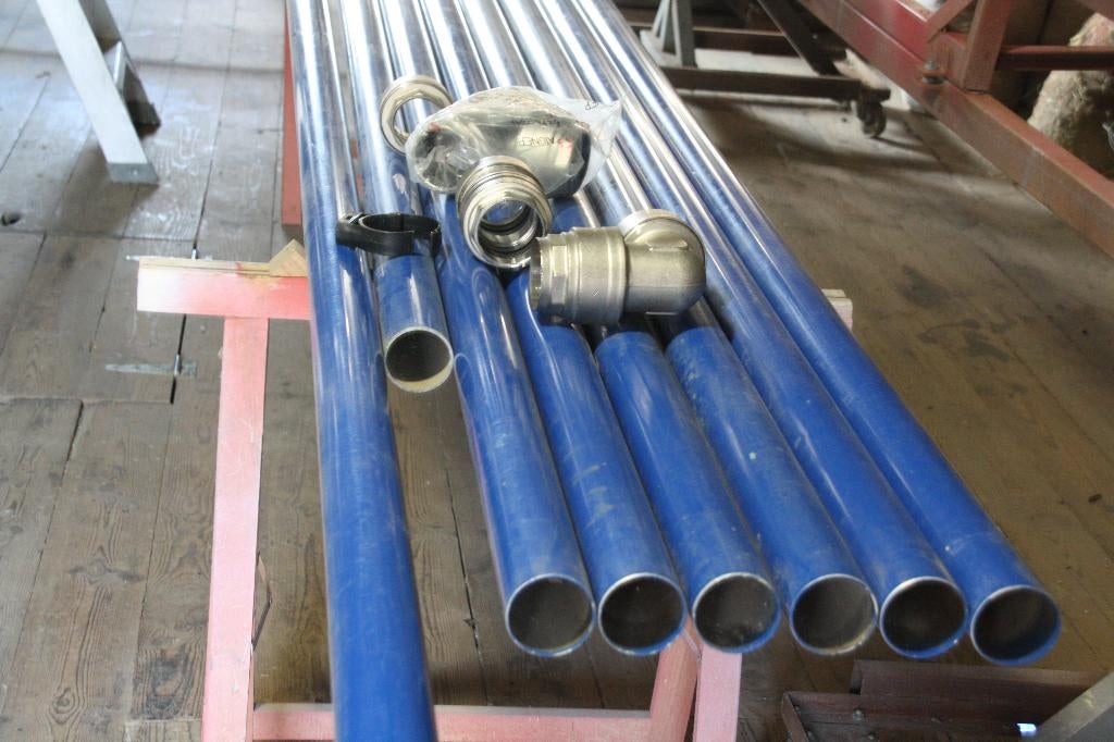 Aluminium persluchtleidingen van 63mm diam. met toebehoren, Doe-het-zelf en Bouw, Compressors, Ophalen, Nieuw, 10 bar of meer