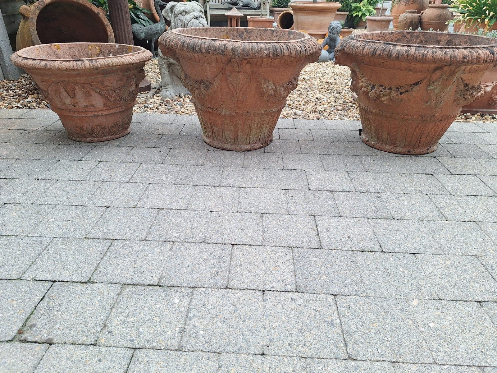 Trio Italiaanse terracotta, Enlèvement
