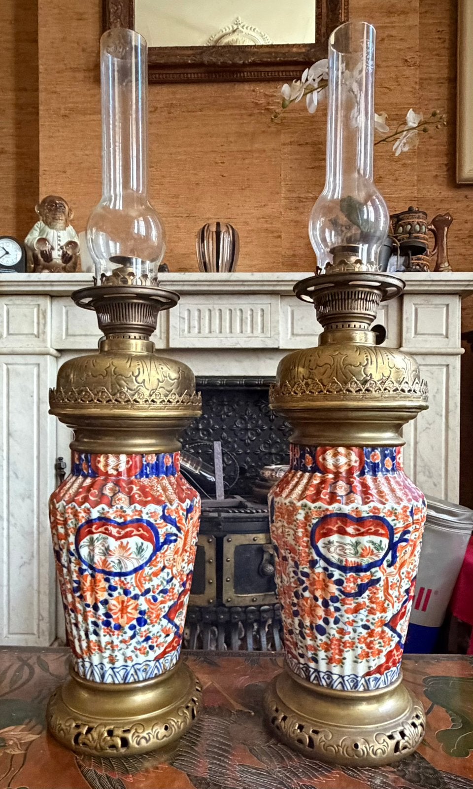 Vases Imari lampes a pétrole, Enlèvement