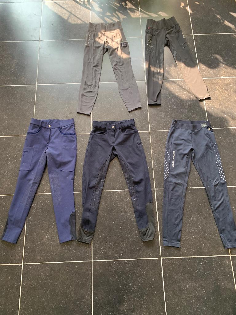 Paardrijbroeken en leggings, Zwart, Overige typen, Ophalen of Verzenden, Zo goed als nieuw