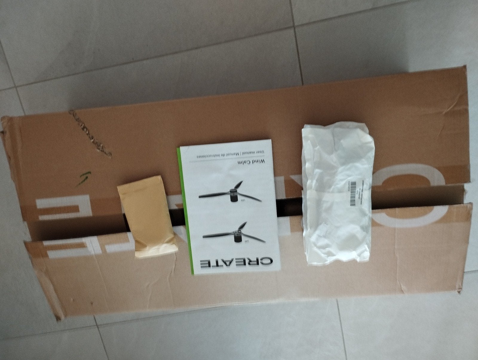 Ventilateur De Plafond Create avec lampe neuf, Electroménager, Ventilateur avec télécommande, Neuf, Ventilateur de plafond