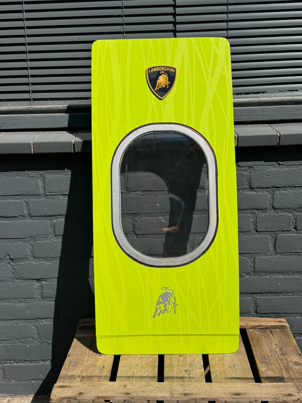 Objet d'art de décoration de voiture Lamborghini, Jaune, 82 cm, Objet, Enlèvement