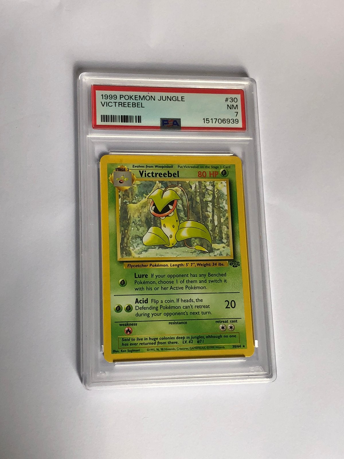 1999 POKEMON JUNGLE #30 VICTREEBEL, Hobby en Vrije tijd, Ophalen of Verzenden, Zo goed als nieuw