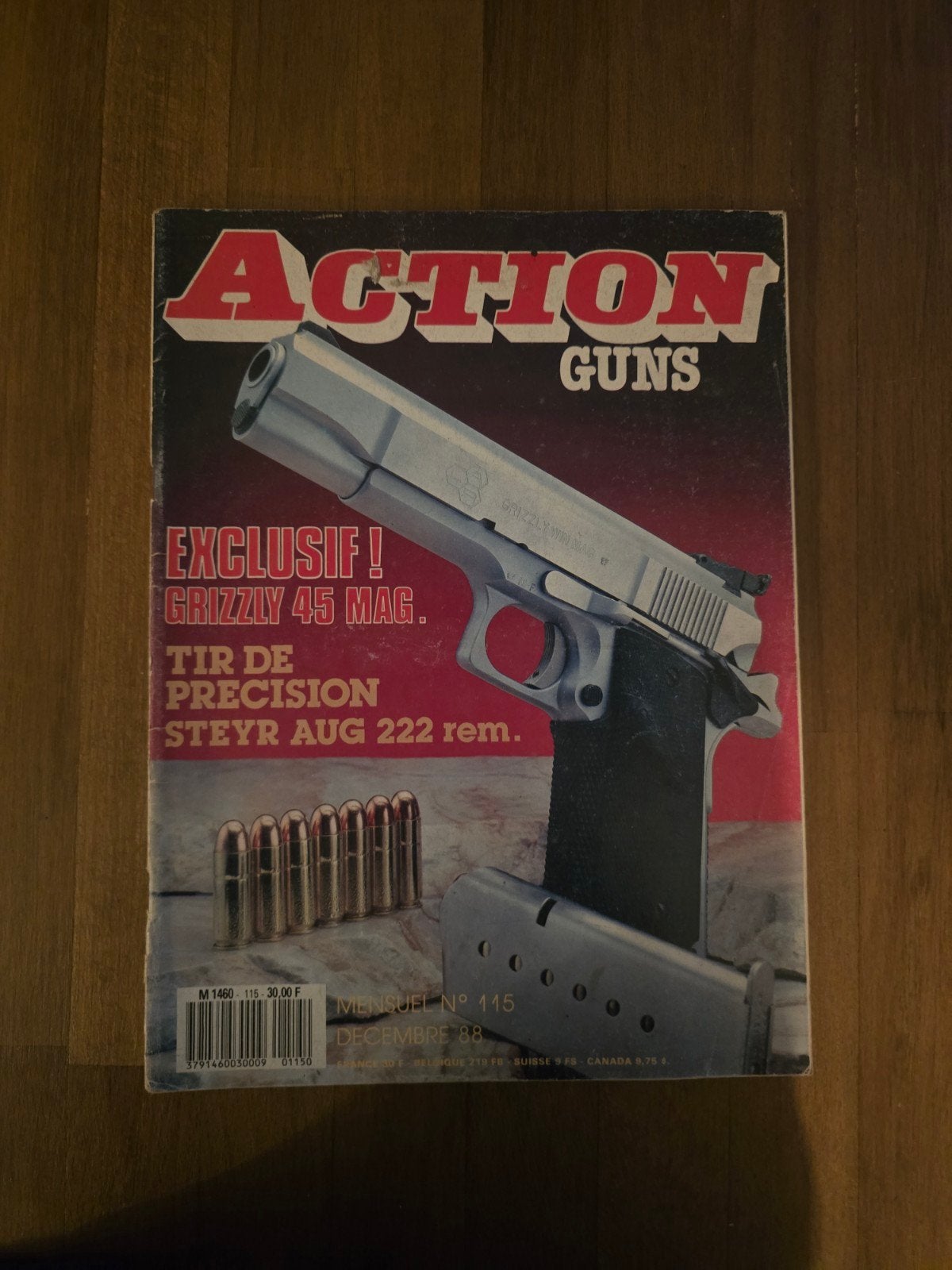 Action Guns n115 – Décembre 1988 – magazine ancien, Enlèvement ou Envoi