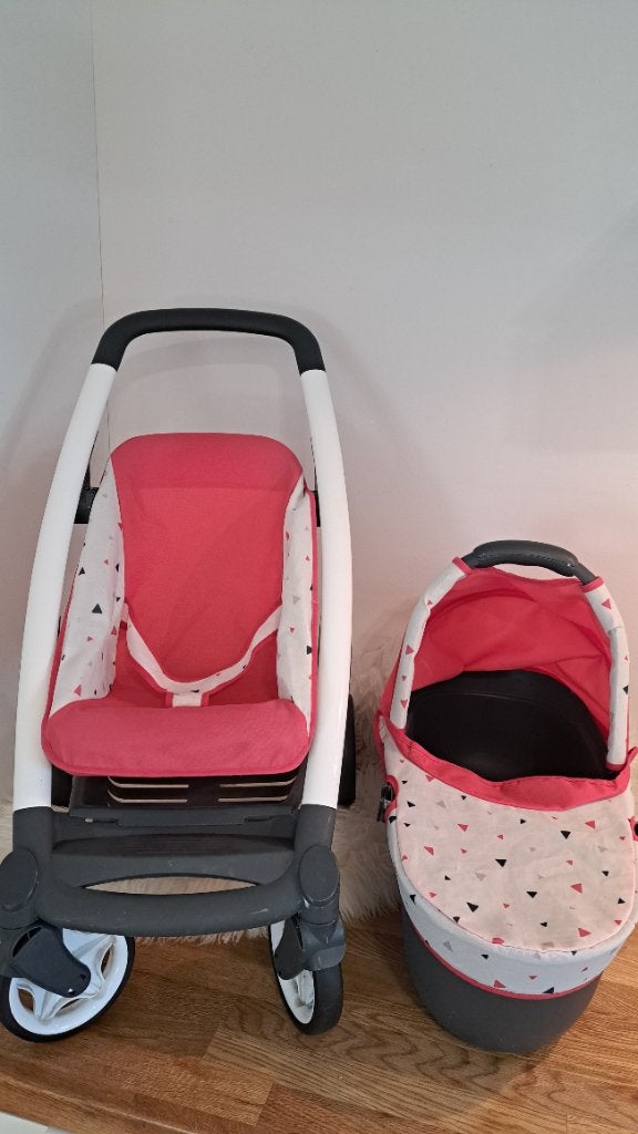 Smoby 2 in 1 poppenwagen, Kinderen en Baby's, Ophalen, Gebruikt, Babypop