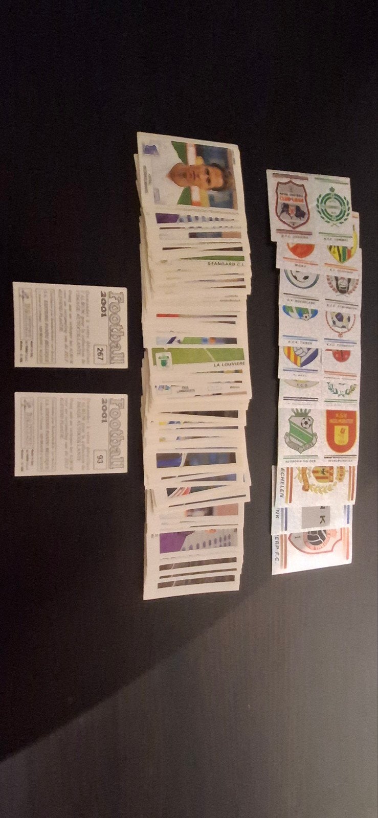 panini football 2001, Enlèvement ou Envoi