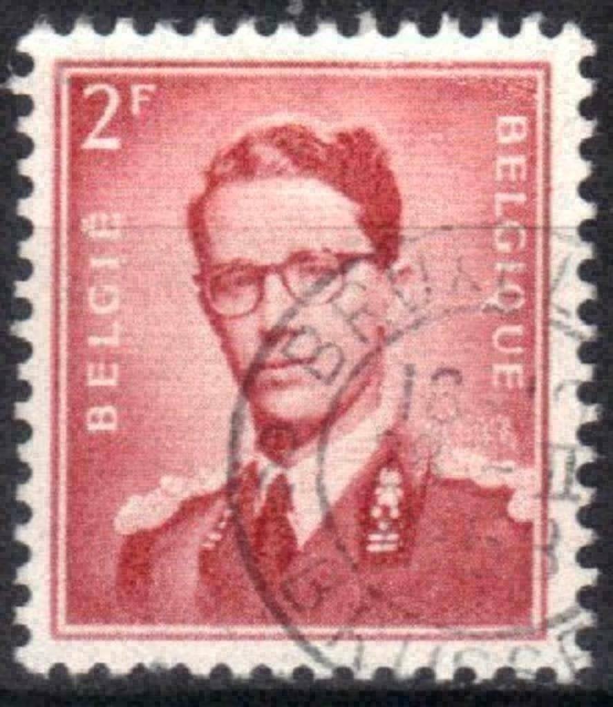 Belgie 1953 - Yvert/OBP 925 - Koning Boudewijn met bril (ST), Postzegels en Munten, Postzegels | Europa | België, Verzenden, Gestempeld