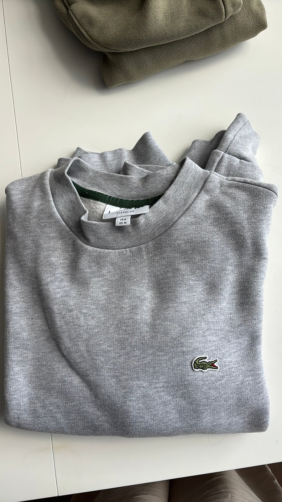 Grijze sweater Lacoste, Ophalen of Verzenden, Gedragen, Maat 48/50 (M), Grijs