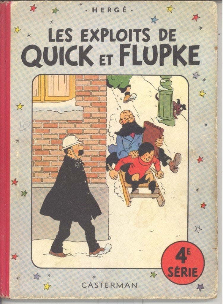 Les exploits de Quick et Flupke 4é serie - 1954., Boeken, Gelezen, Eén stripboek, Ophalen of Verzenden, Hergé