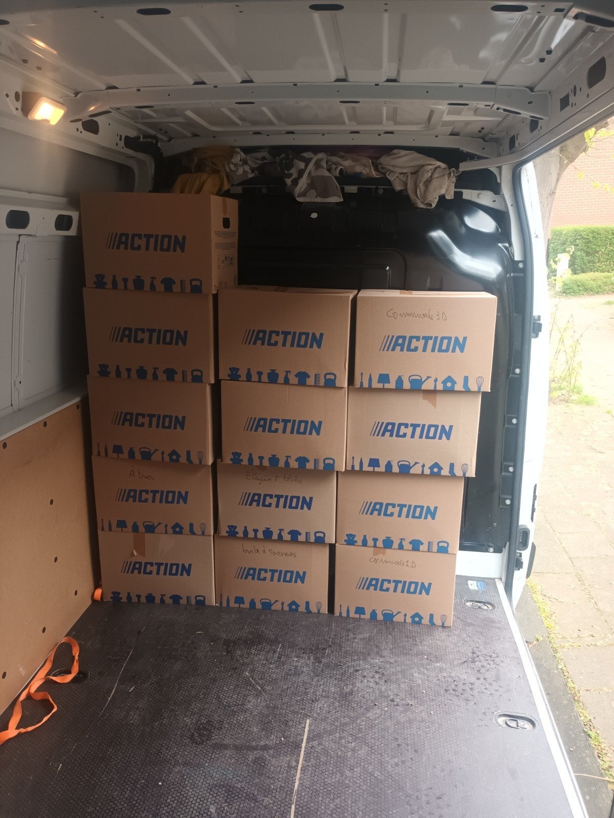 Location Camionnette avec chauffeur, Enlèvement