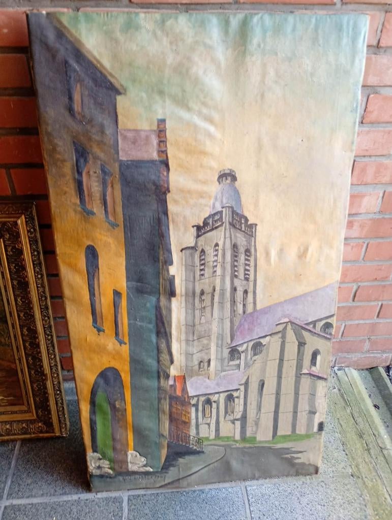 La peinture sur toile (église d'Audenarde) date de 1947, Enlèvement