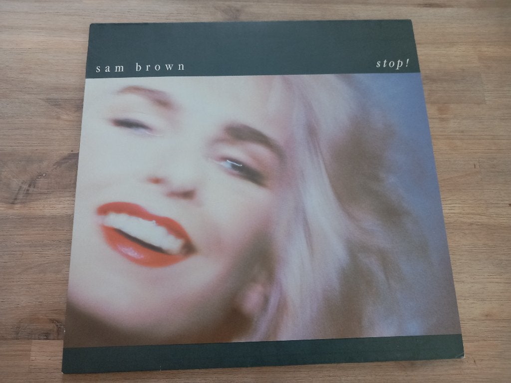 Vinyl LP Sam Brown Stop! Synth Pop Rock Funk Soul 80s, Enlèvement ou Envoi, 12 pouces