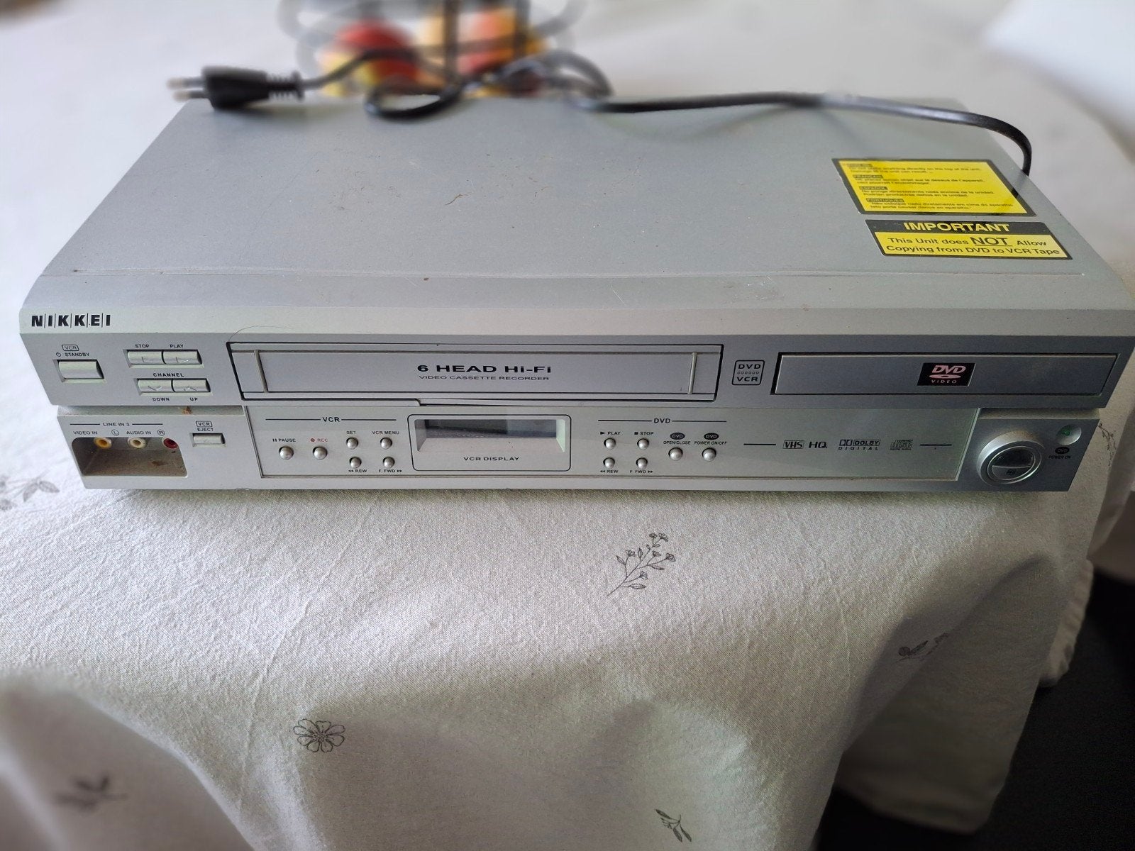 Video/dvd recorder nikkei 6 head hi-fi, Ophalen of Verzenden