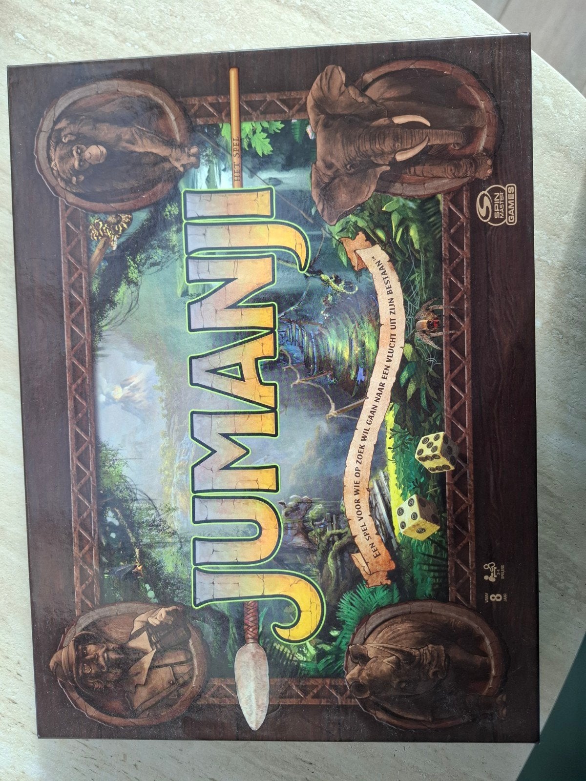 bordspel Jumanji, Hobby en Vrije tijd, Drie of vier spelers, Ophalen, Zo goed als nieuw, Spin master