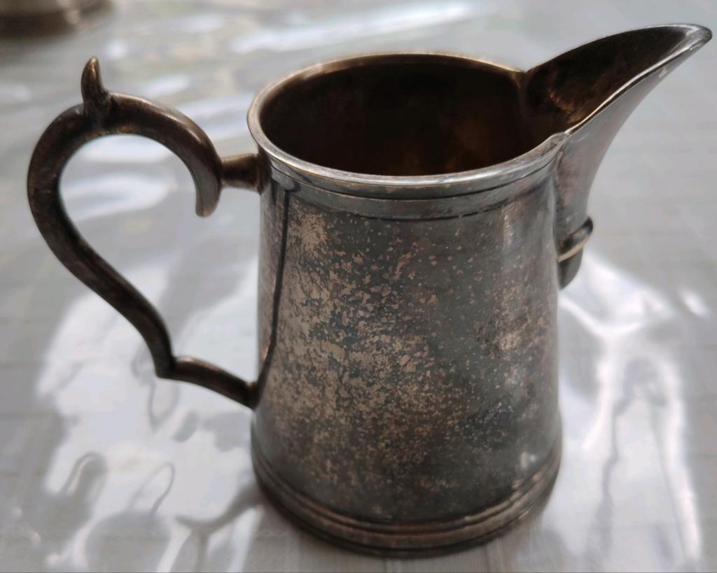 Pichet pot a lait en argent, Antiquités & Art, Enlèvement, Argent